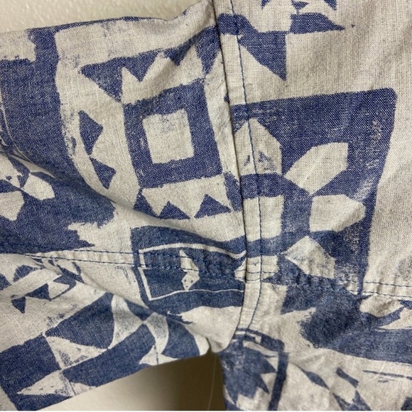 Vans Patchwork Blue and White Blouse - Picture 8 of 11